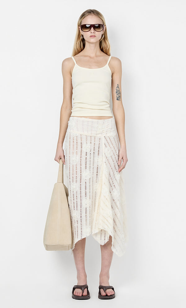 AMELIE MIDI SKIRT - IVORY