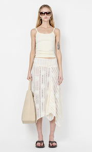 AMELIE MIDI SKIRT - IVORY