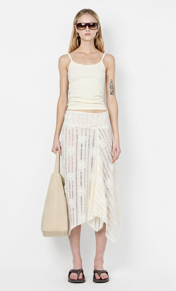 AMELIE MIDI SKIRT - IVORY