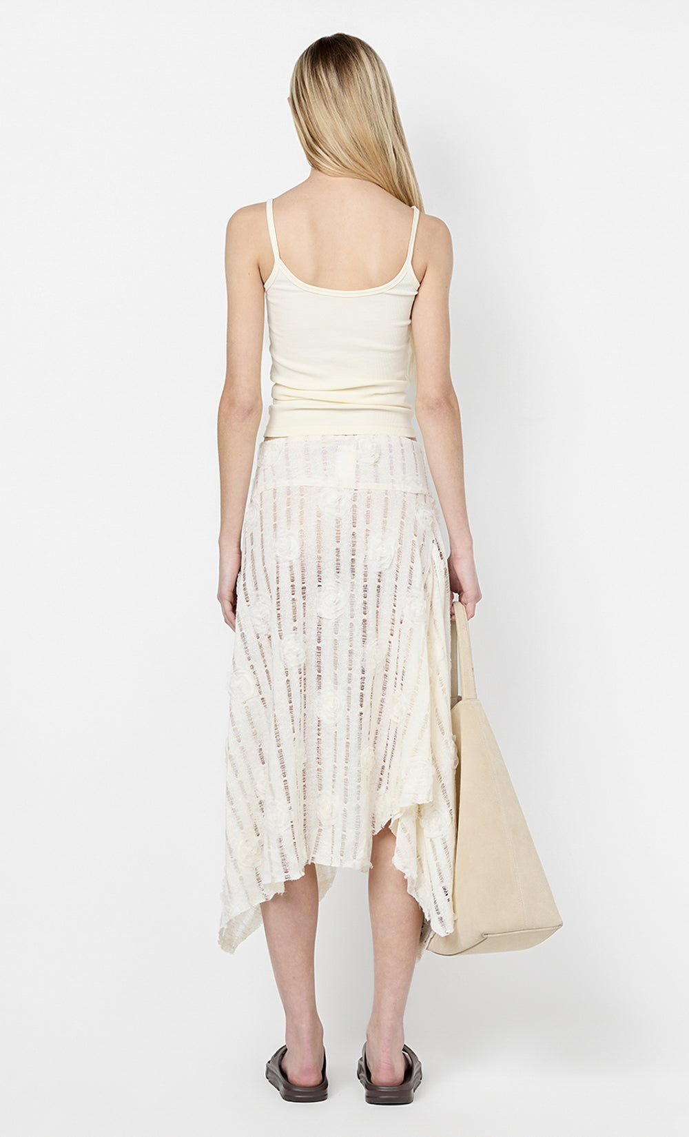 AMELIE MIDI SKIRT - IVORY