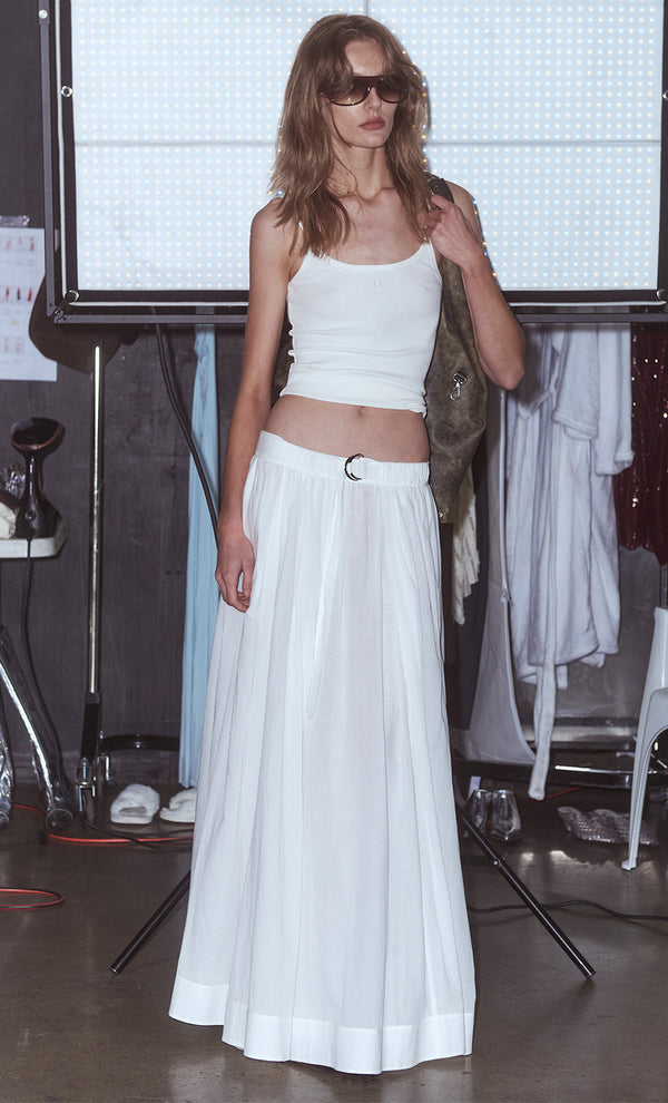 LYNNA MAXI SKIRT - WHITE
