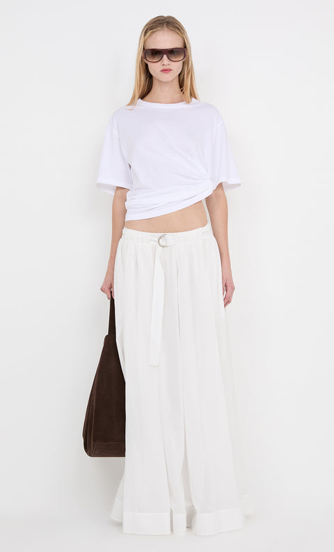 LYNNA MAXI SKIRT - WHITE