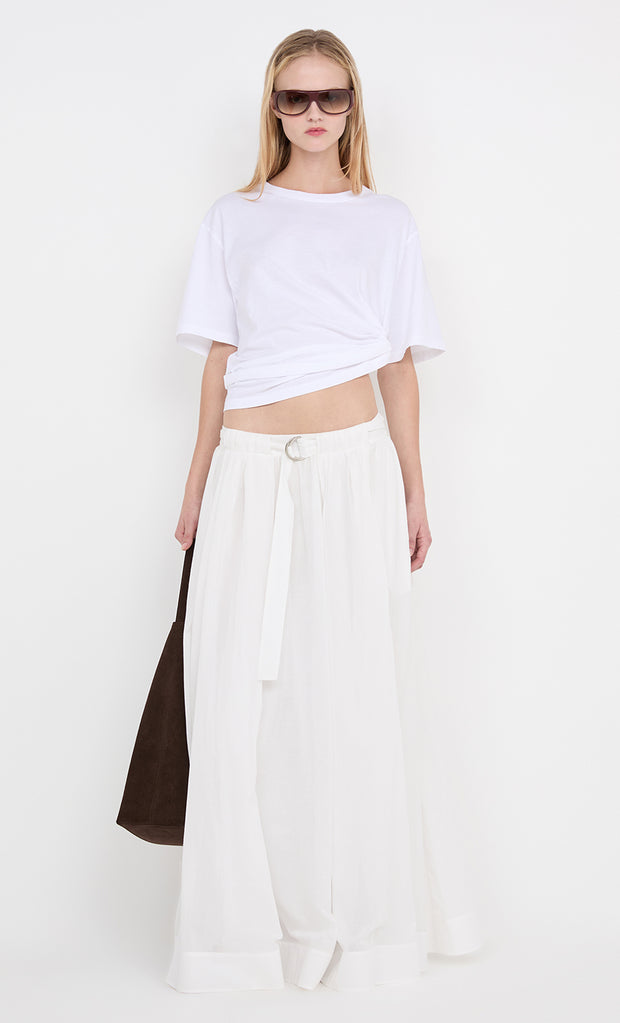 LYNNA MAXI SKIRT - WHITE