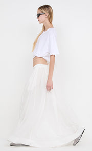 LYNNA MAXI SKIRT - WHITE