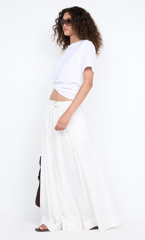 LYNNA MAXI SKIRT - WHITE