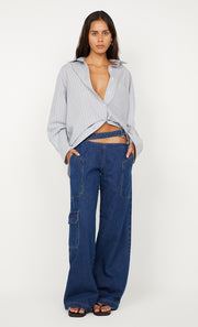HUGH SHIRT - SKY BLUE STRIPE