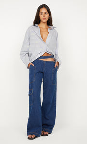 HUGH SHIRT - SKY BLUE STRIPE