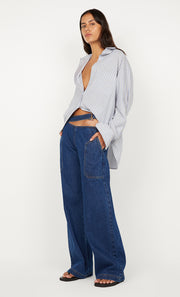 HUGH SHIRT - SKY BLUE STRIPE