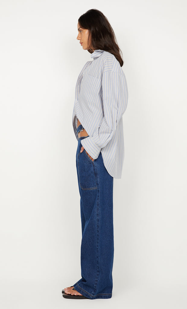HUGH SHIRT - SKY BLUE STRIPE