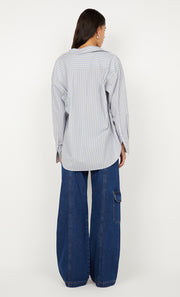 HUGH SHIRT - SKY BLUE STRIPE