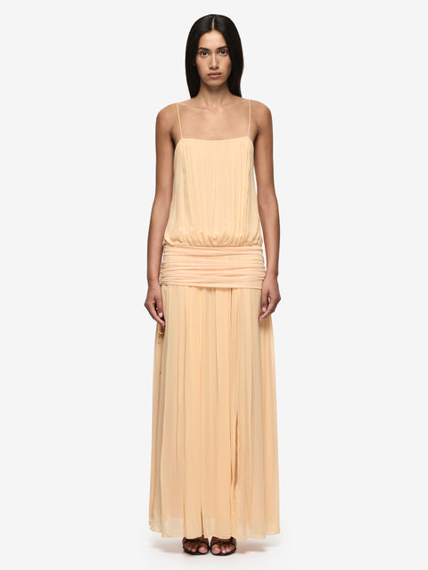CAMILLE BLOUSON DRESS - SHERBET