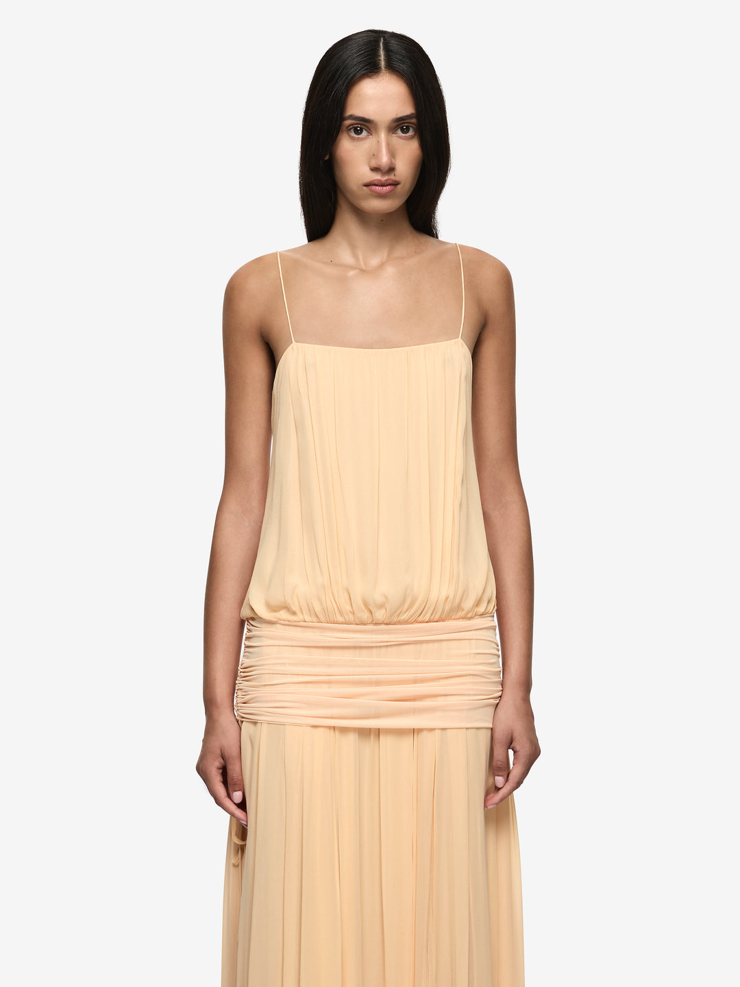 CAMILLE BLOUSON DRESS - SHERBET
