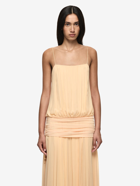 CAMILLE BLOUSON DRESS - SHERBET