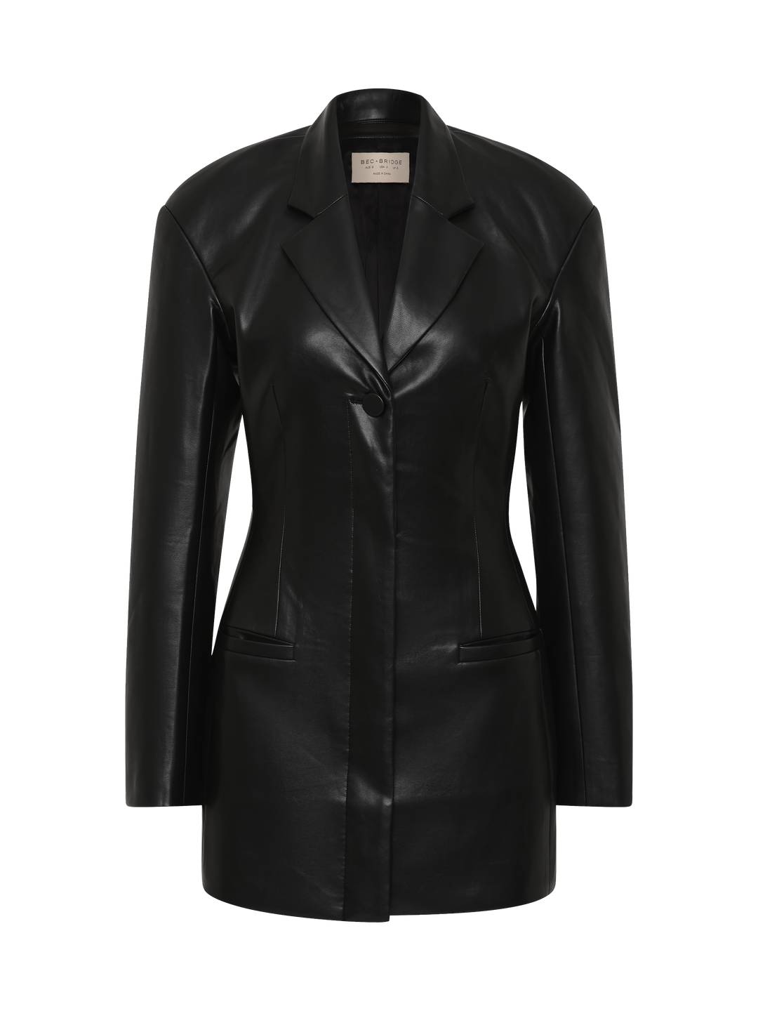 SAPHIRA BLAZER MINI DRESS - BLACK