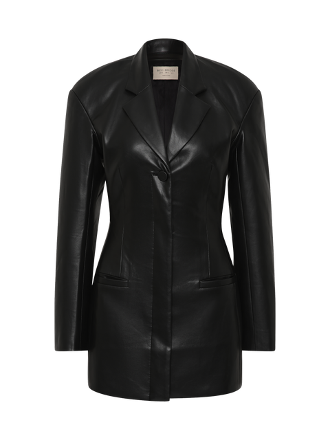 SAPHIRA BLAZER MINI DRESS - BLACK