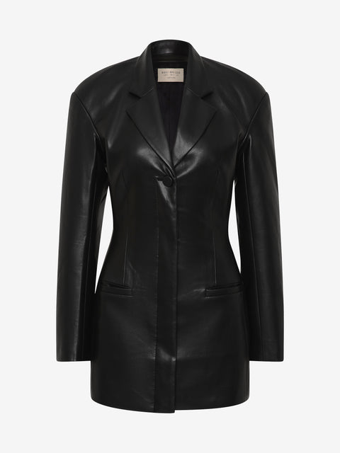 SAPHIRA BLAZER MINI DRESS - BLACK