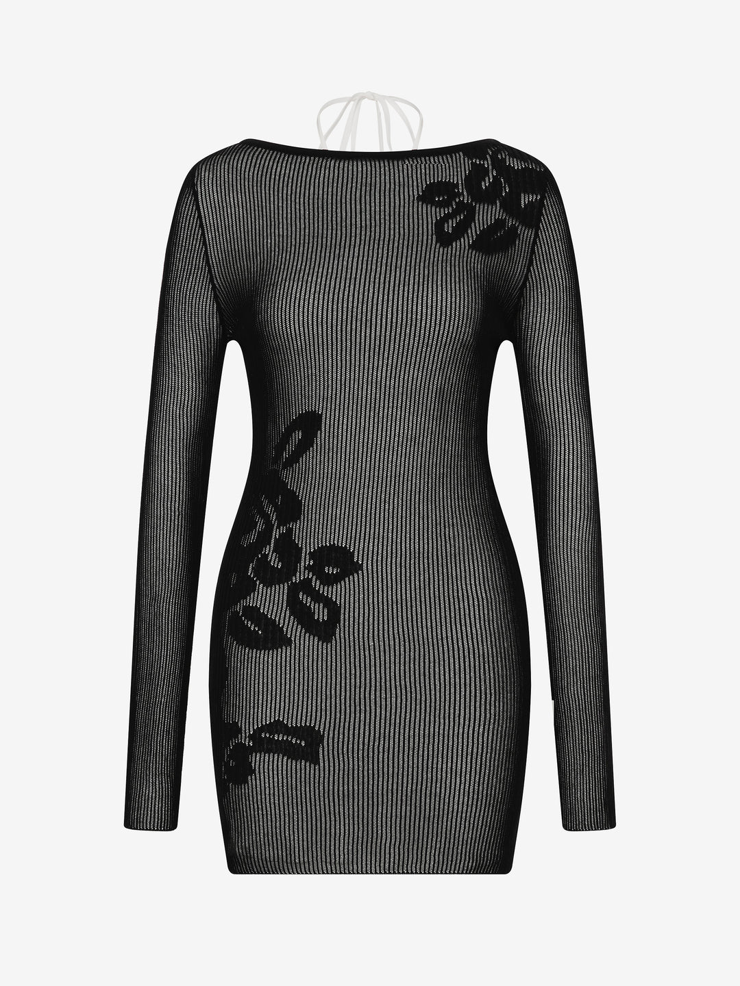 KORALI MINI DRESS - BLACK/IVORY