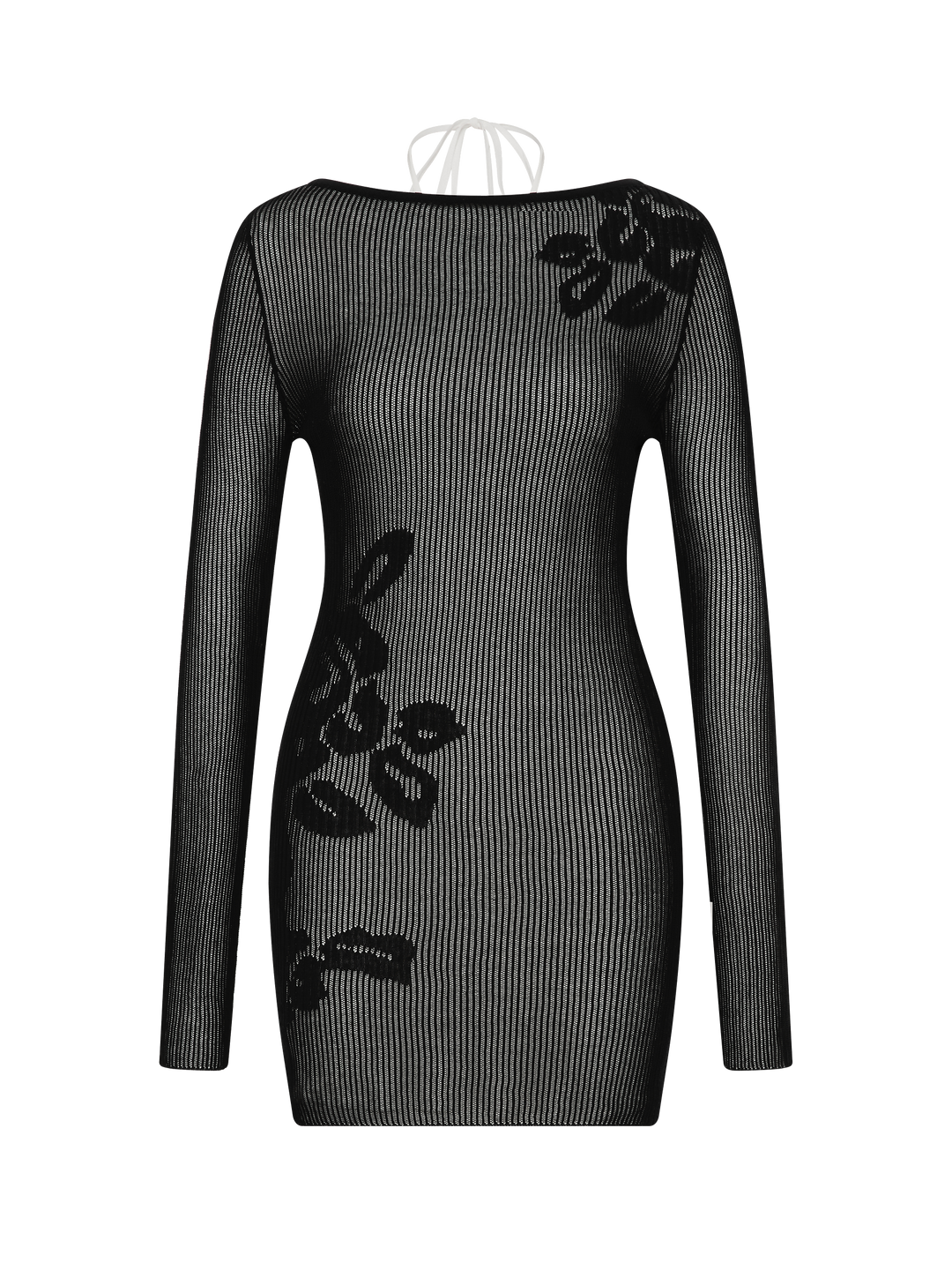 KORALI MINI DRESS - BLACK/IVORY