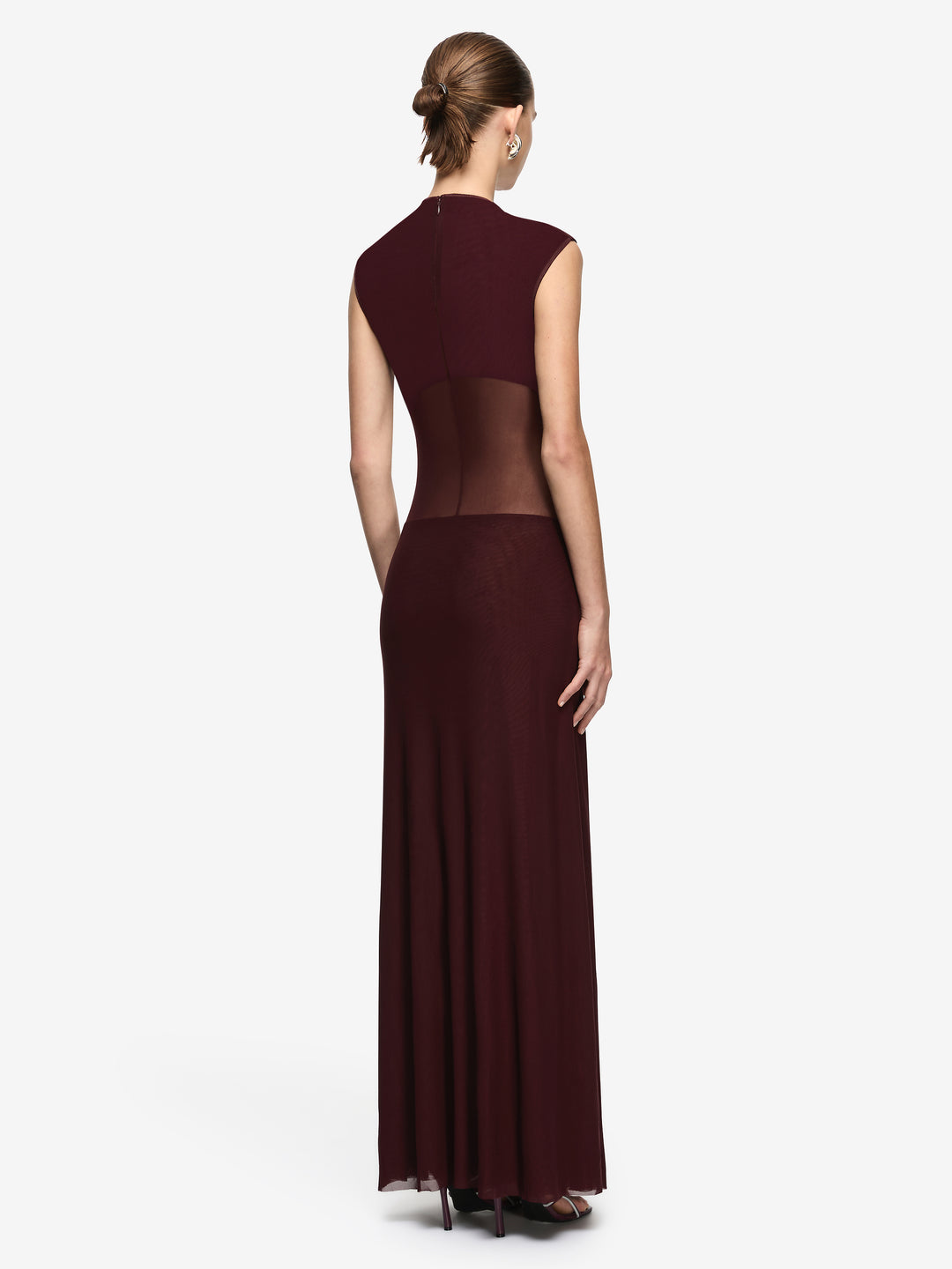 ODEA GATHERED MAXI DRESS - PLUM