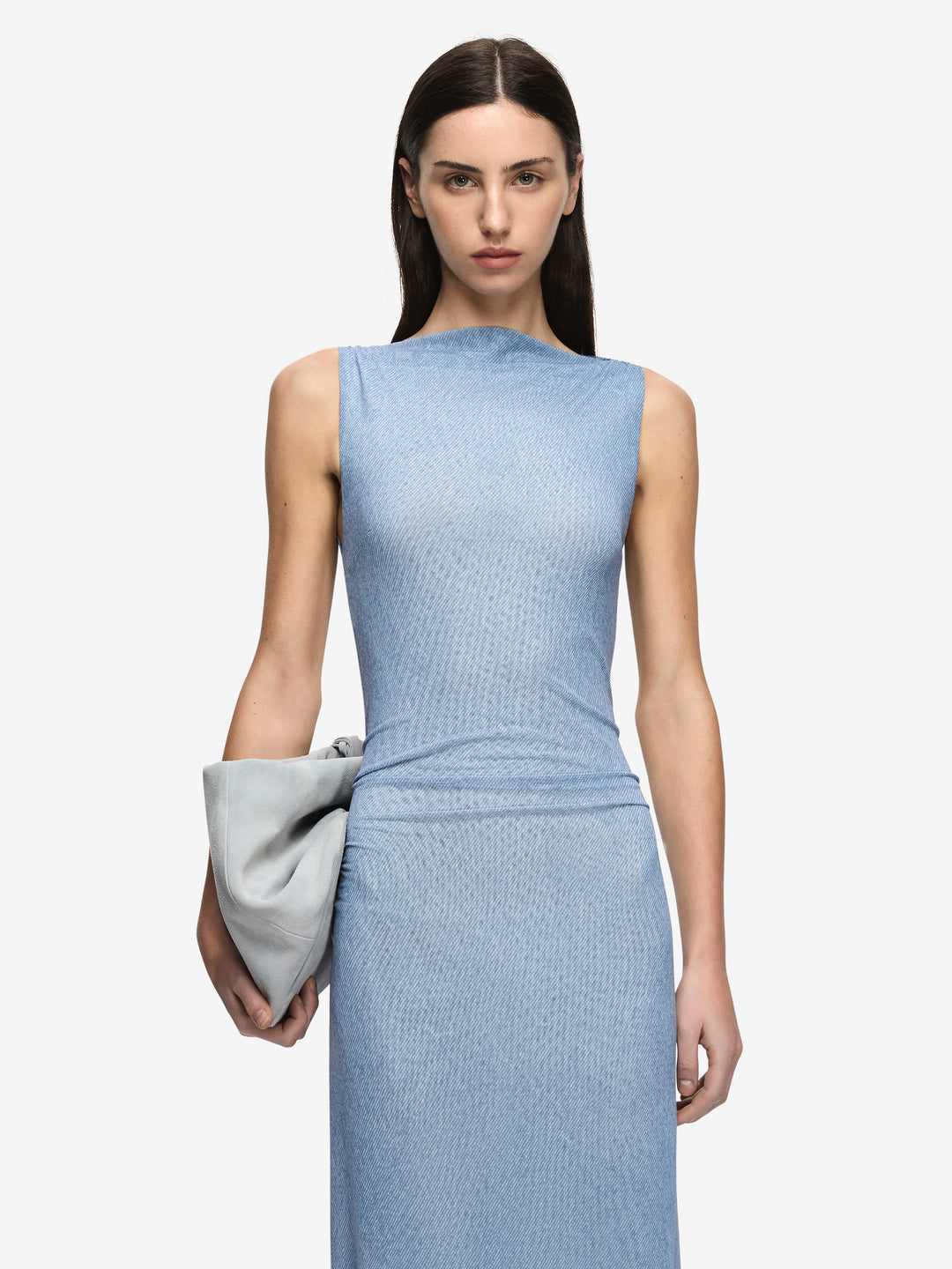 MUSA MAXI DRESS - DENIM FLORAL