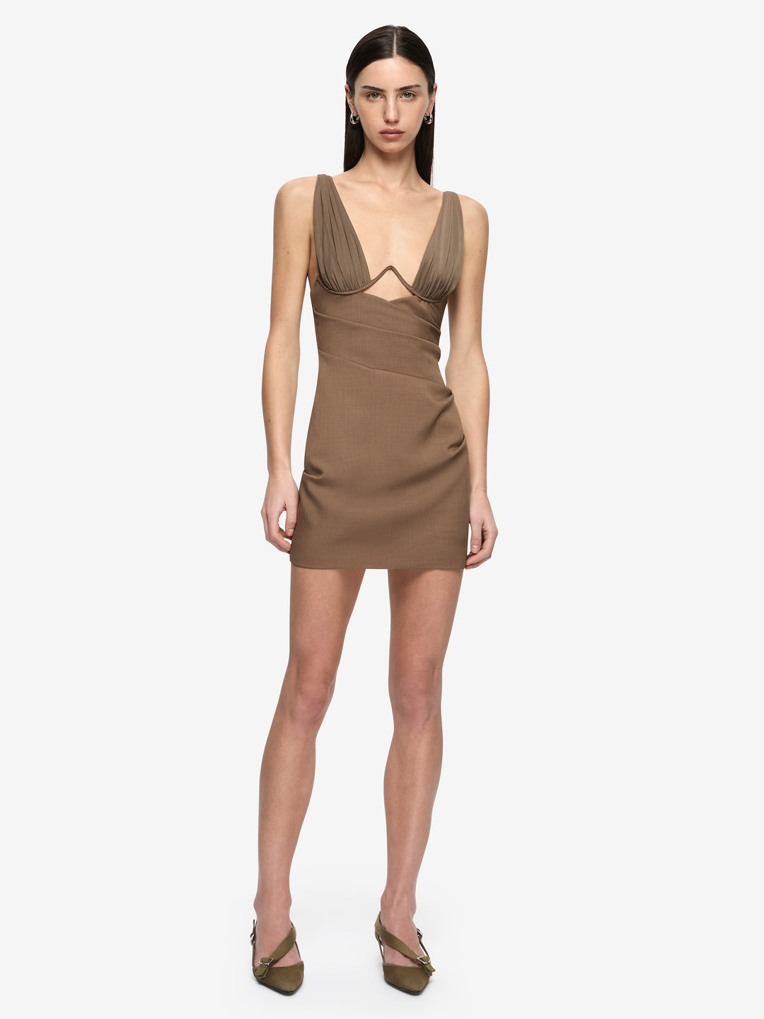 MIKA MINI DRESS - TAUPE