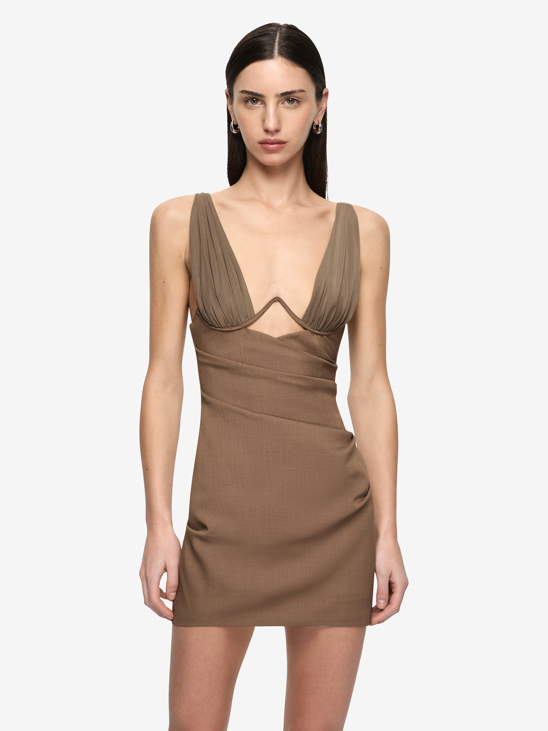 MIKA MINI DRESS - TAUPE