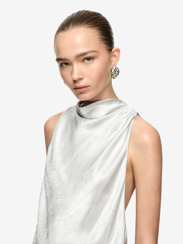 JUNA MAXI DRESS - SILVER