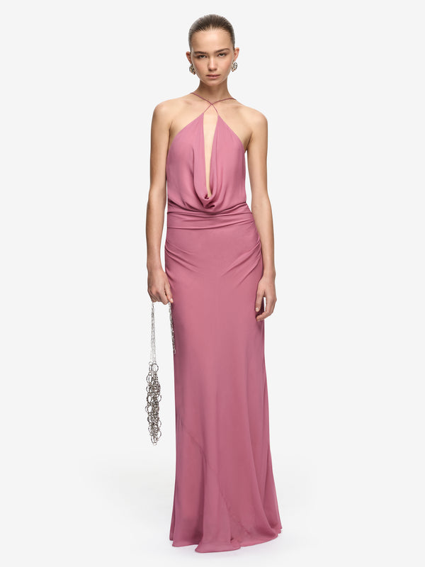 CELIA KEYHOLE MAXI DRESS - ORCHID PINK