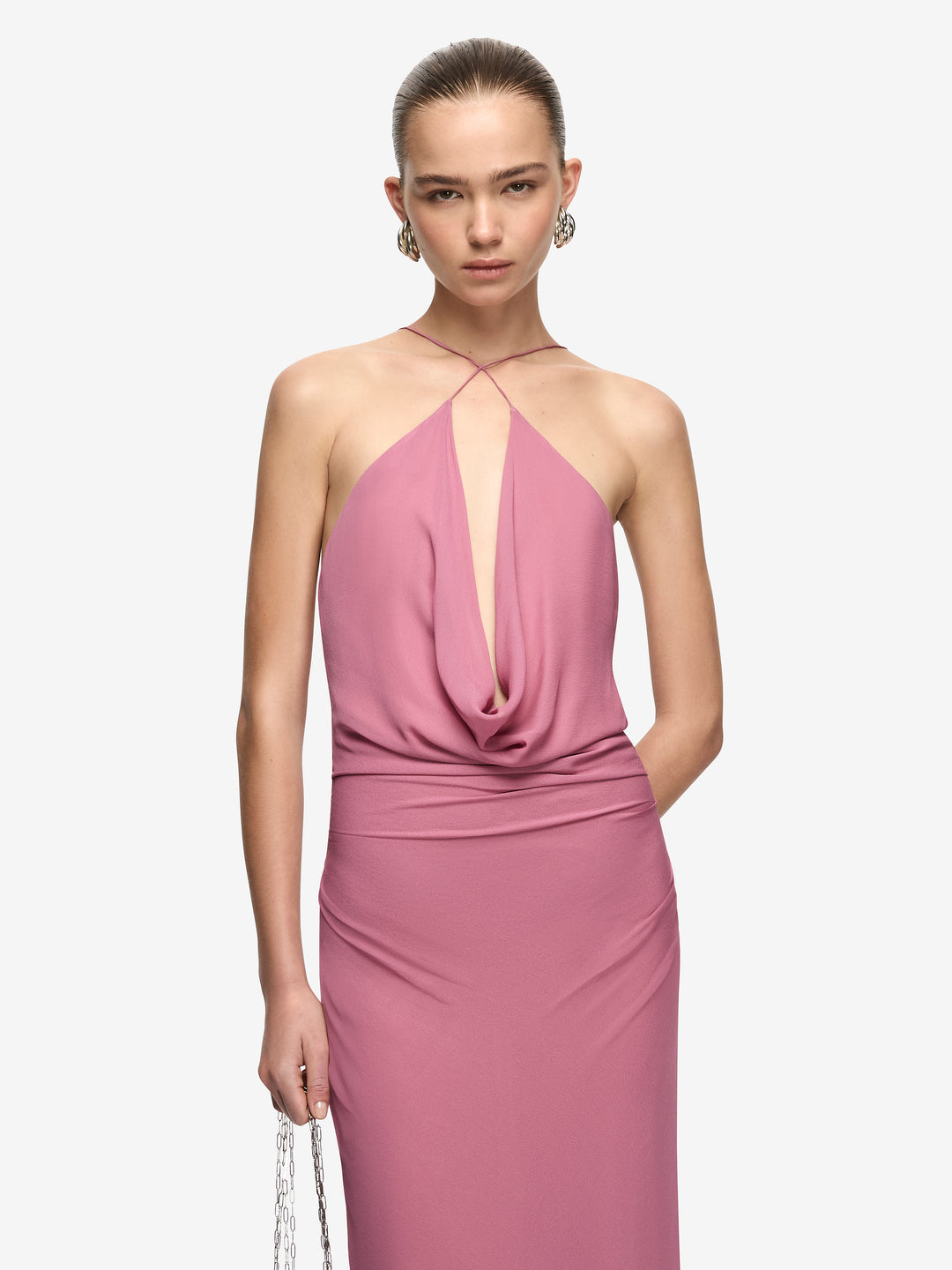 CELIA KEYHOLE MAXI DRESS - ORCHID PINK