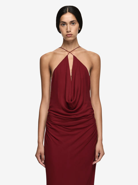 CELIA KEYHOLE MAXI DRESS - ROSETTE