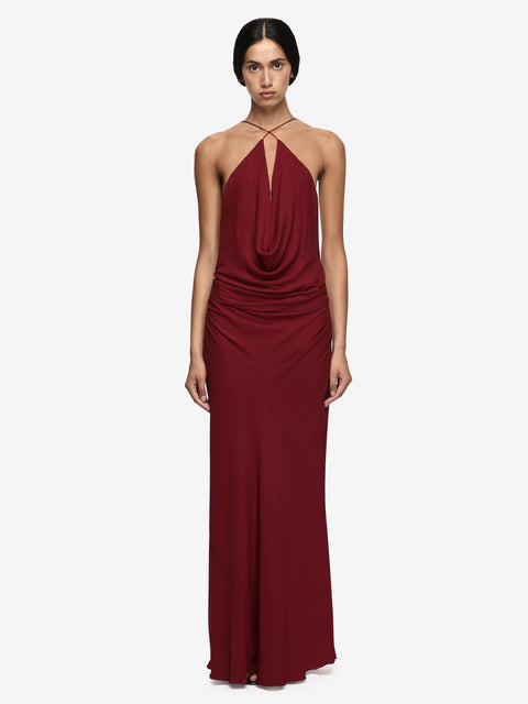 CELIA KEYHOLE MAXI DRESS - ROSETTE