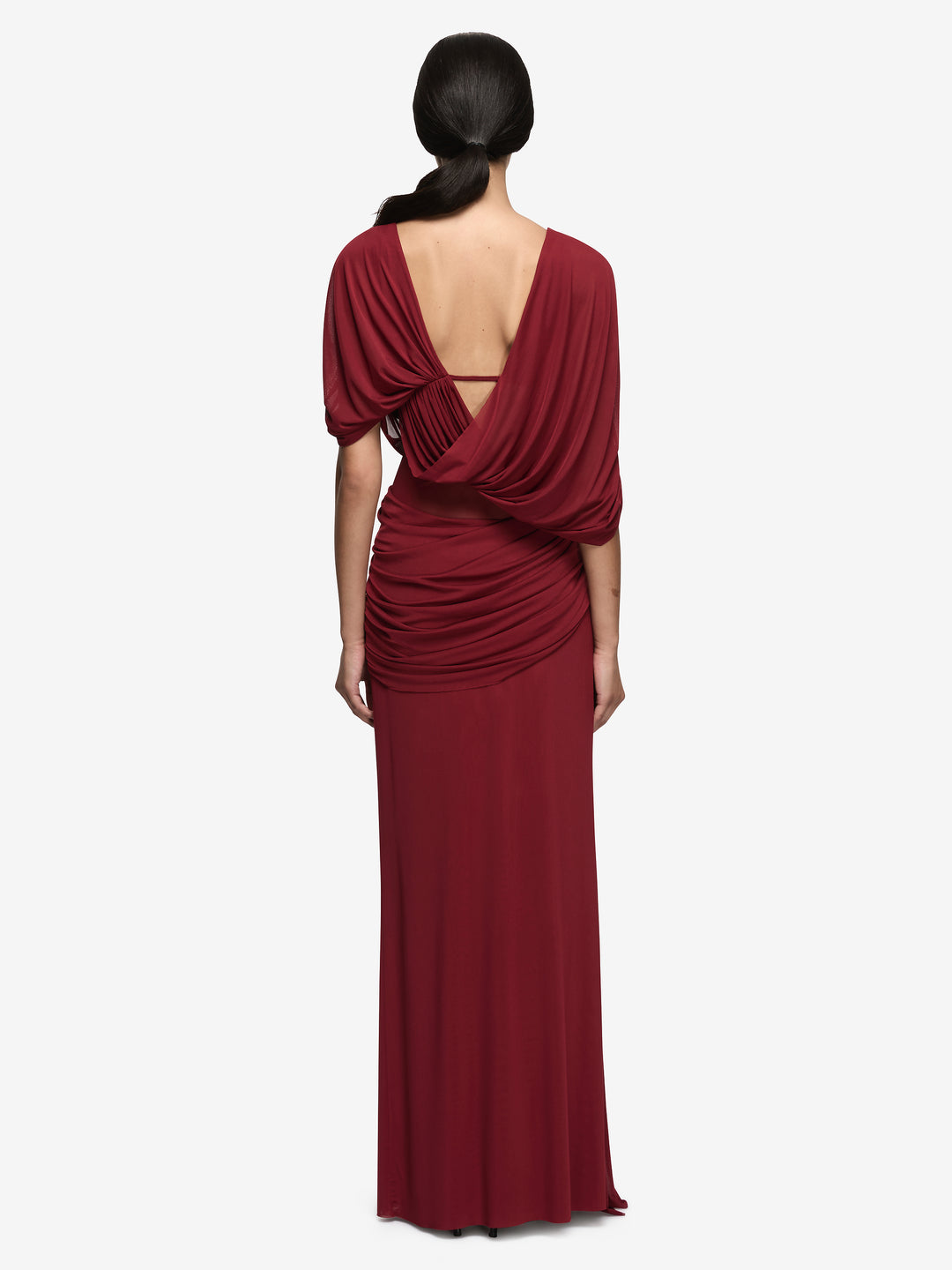 ARIANNA DRAPE MAXI DRESS - ROSETTE