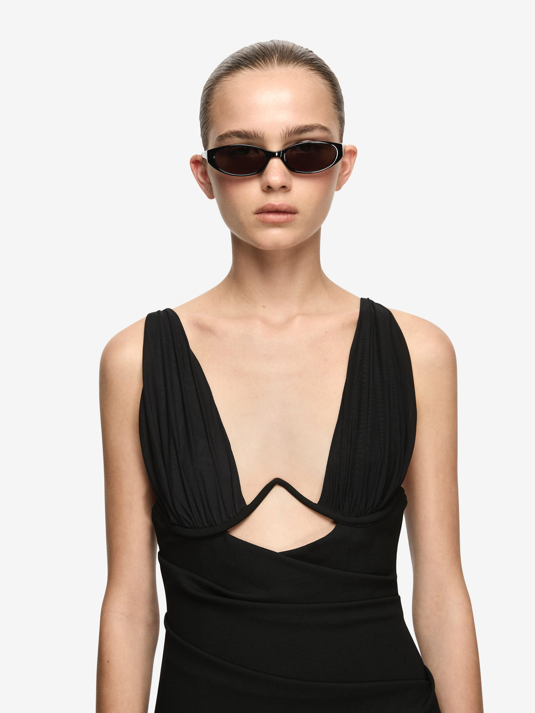 HENLEY MINI DRESS - BLACK