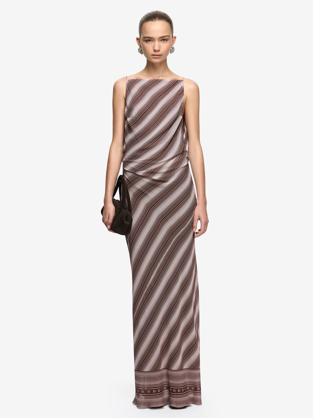EVELY MAXI DRESS - GEO SCARF PRINT