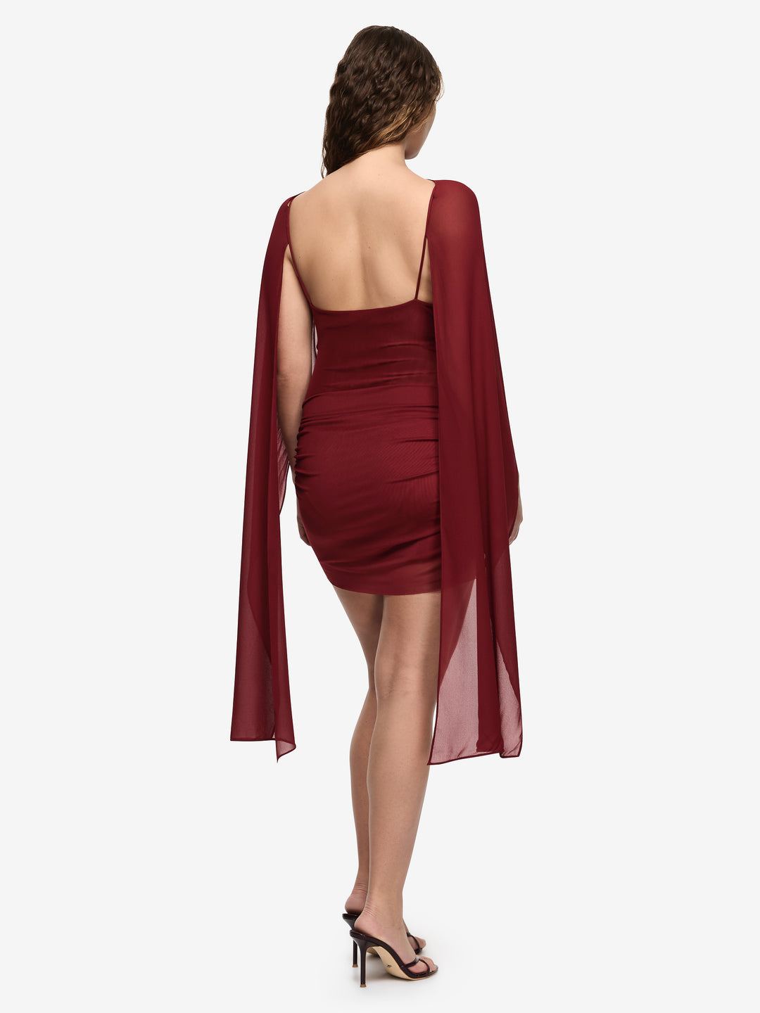 ADARA DRAPE MINI DRESS - ROSETTE