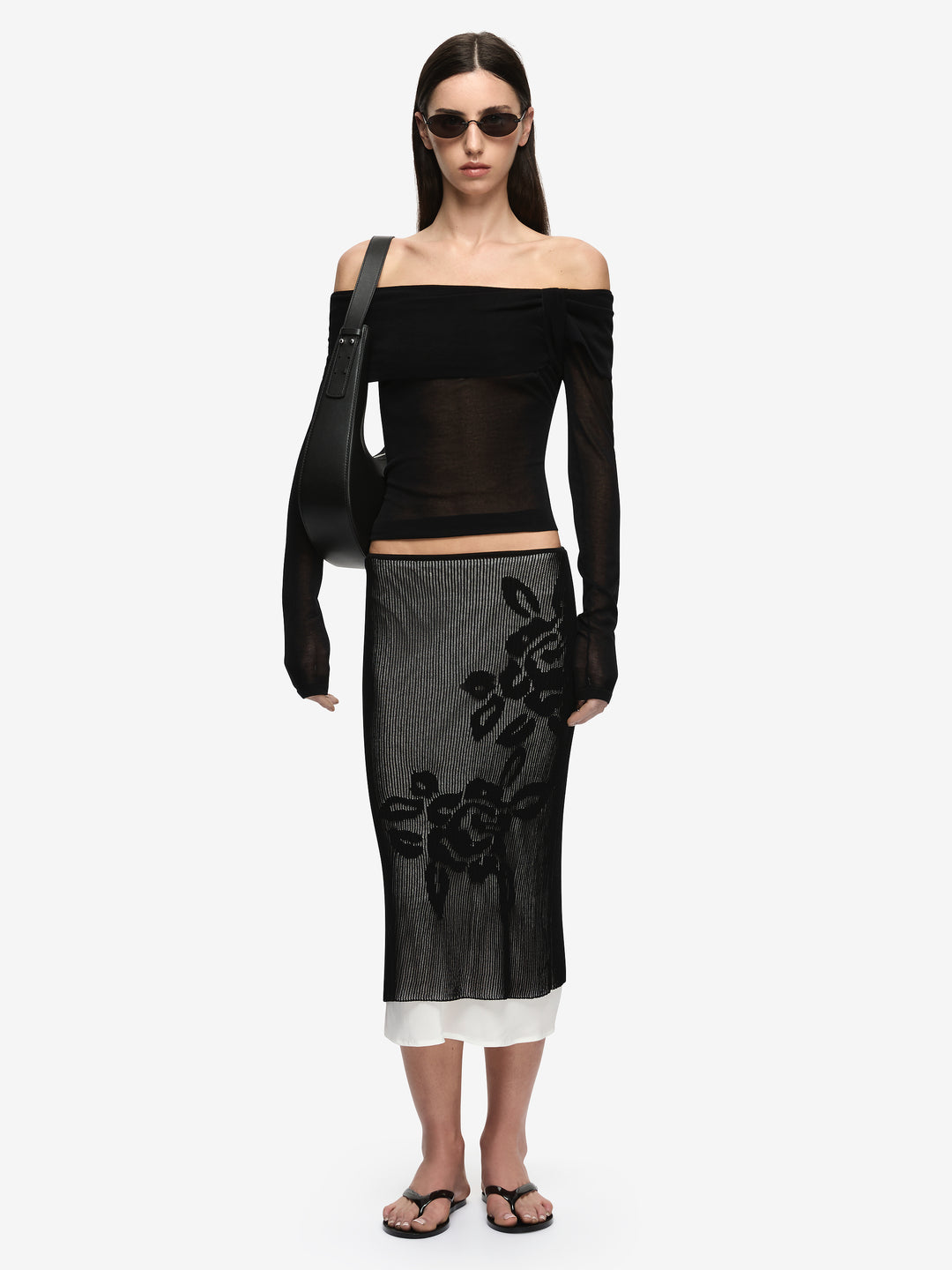 BIANCE LONG SLEEVE TOP - BLACK
