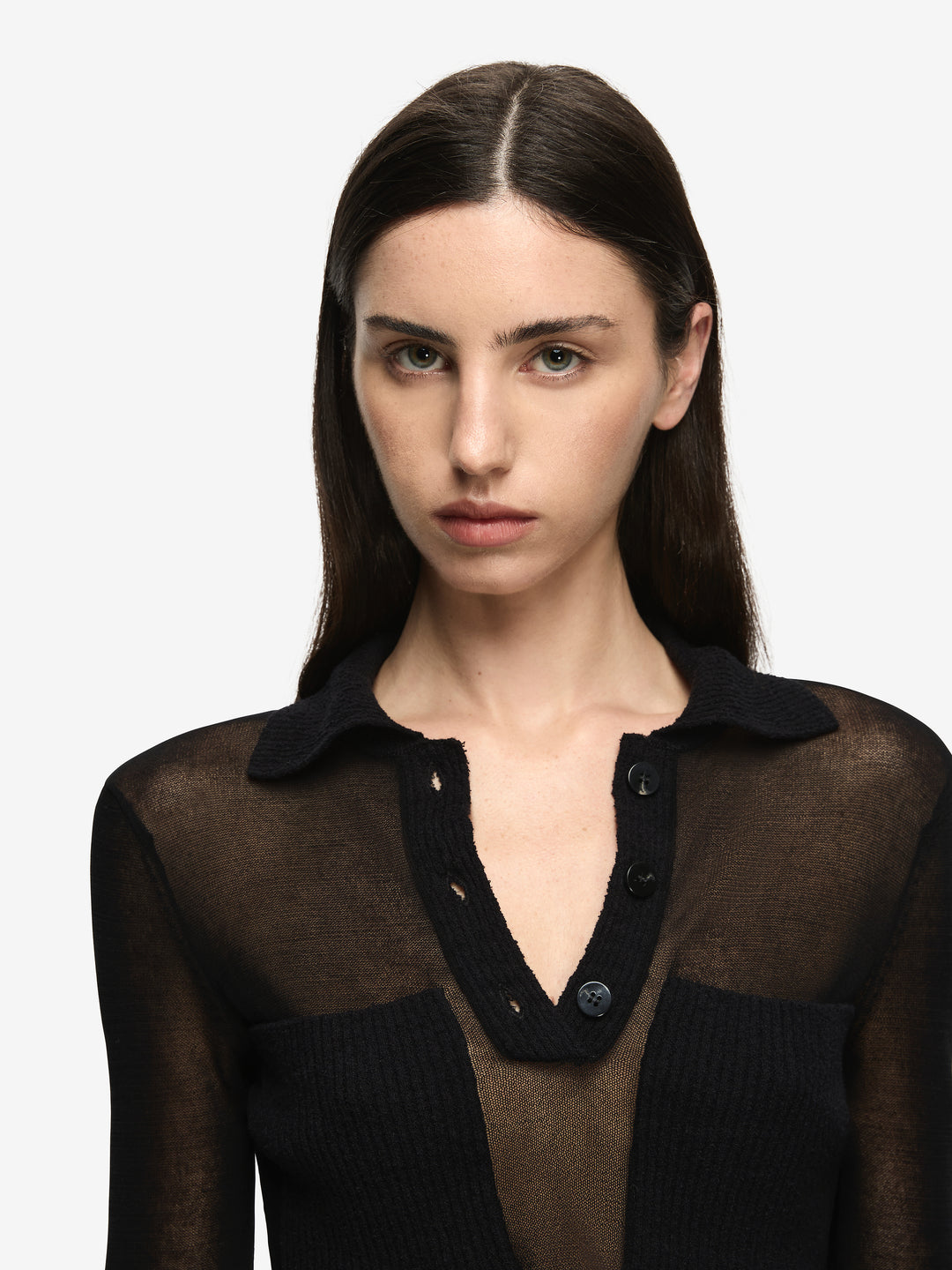 ELKE LONG SLEEVE TOP - BLACK