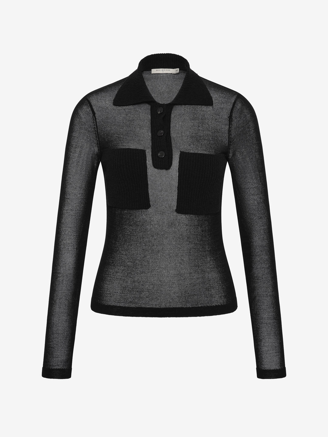 ELKE LONG SLEEVE TOP - BLACK