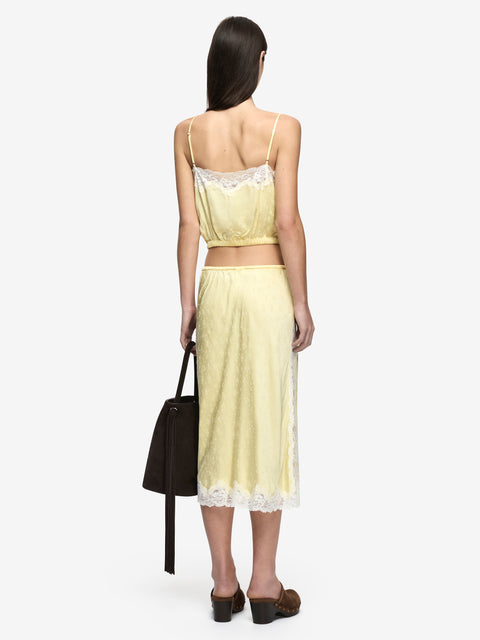 ZANA TOP - LEMON CREAM/IVORY