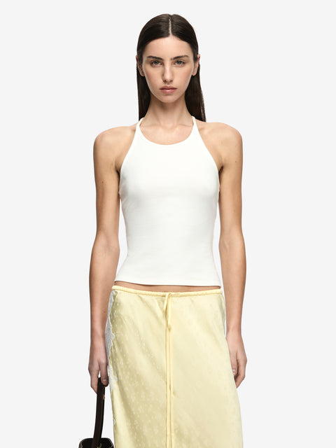 AZURI RACER BACK TOP - WHITE