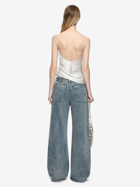 JUNA SCOOP TOP - SILVER