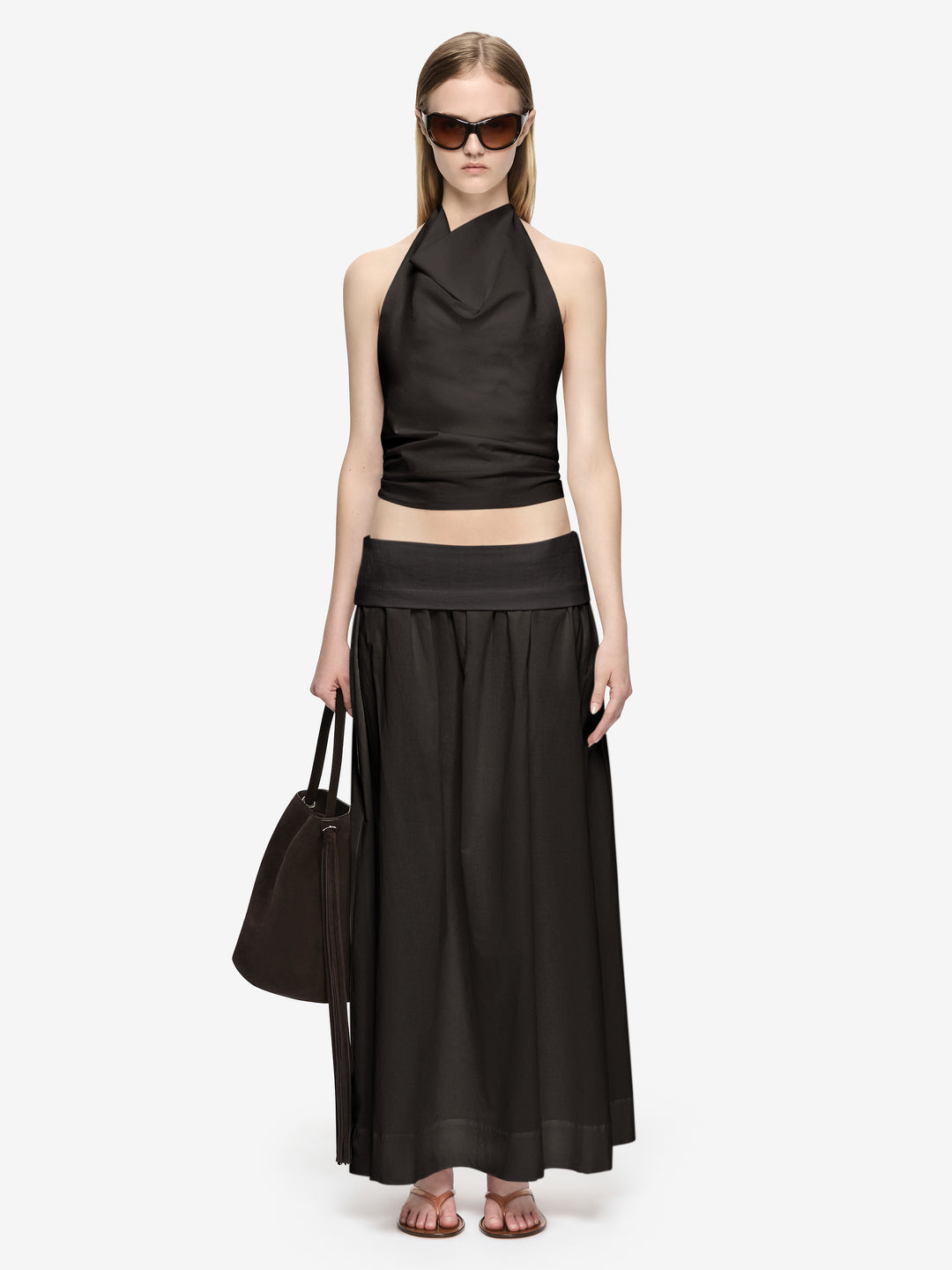 ARI HALTER TOP - SLATE