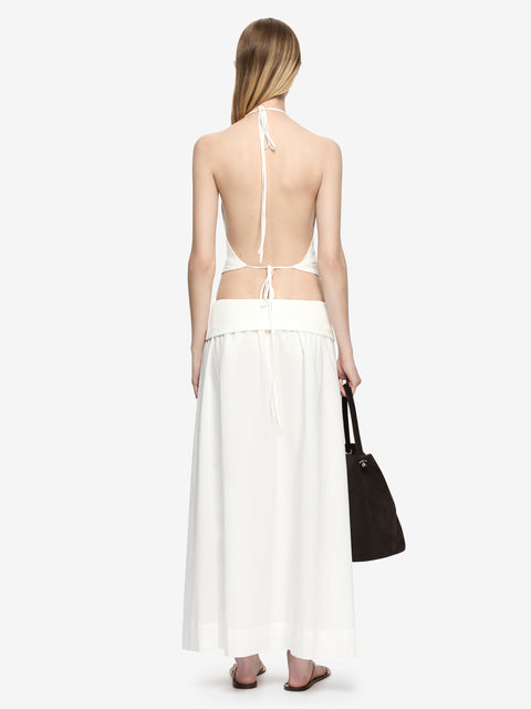 ARI HALTER TOP - IVORY