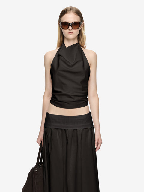 ARI HALTER TOP - SLATE