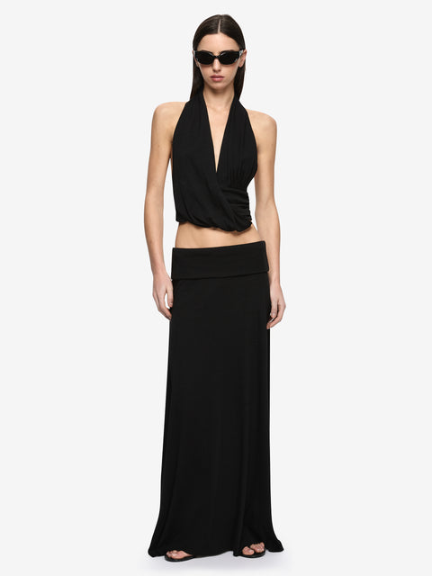 XENNA MAXI SKIRT - BLACK