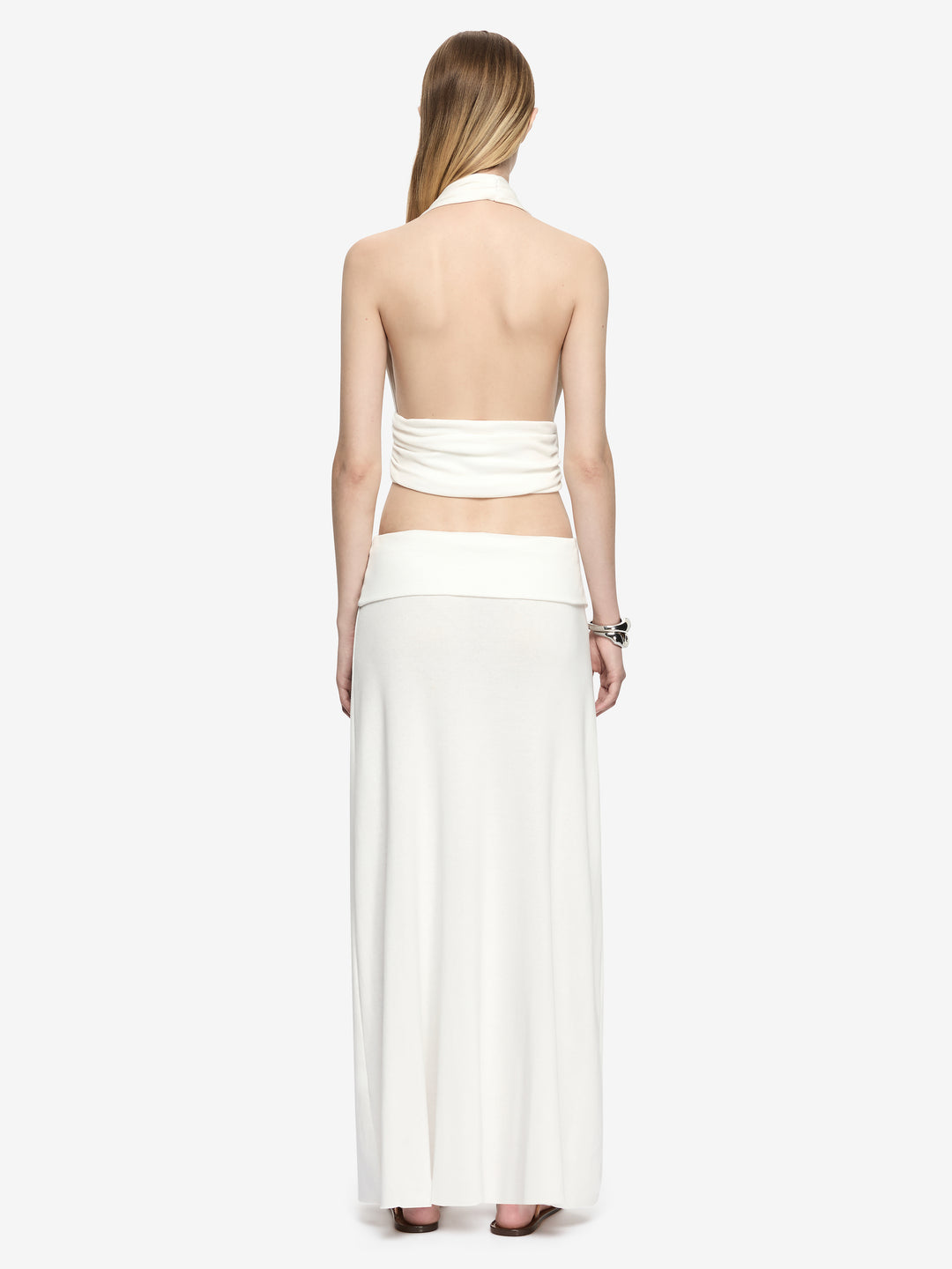 XENNA HALTER TOP  - IVORY