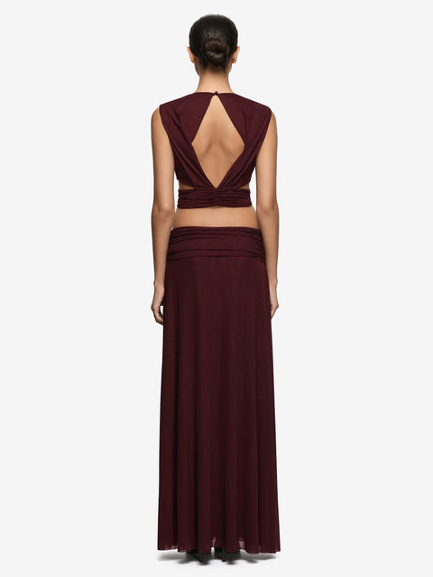 ZHARA MAXI SKIRT - PLUM