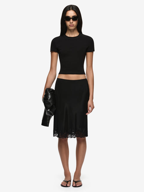 MAISON MIDI SKIRT - BLACK