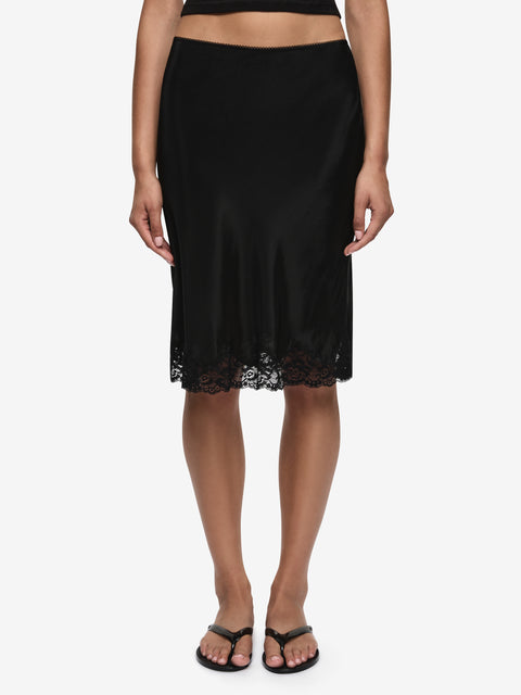 MAISON MIDI SKIRT - BLACK