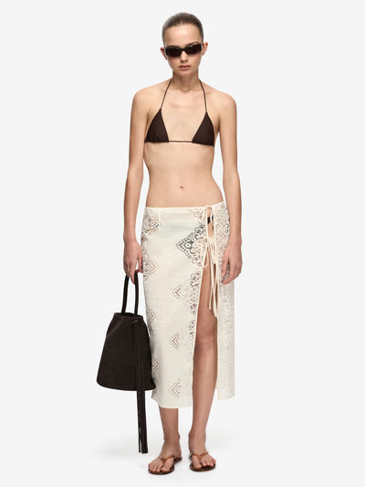 MARIETTA MIDI SKIRT - CREAM